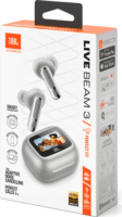 JBL Live Beam 3 Bluetooth Fülhallgató Headset - Ezüst