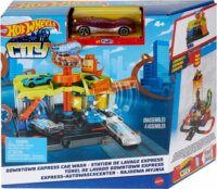 Mattel Hot Wheels City Autómosó és Benzinkút állomás Autópálya kiegészítő