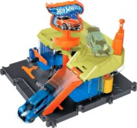 Mattel Hot Wheels City Autómosó és Benzinkút állomás Autópálya kiegészítő