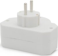 Delight 05674 Hálózati Dugalj 3 aljzatos elosztó kapcsolóval - Fehér