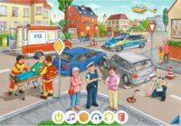 Ravensburger Kis felfedezők: Tűzoltó Mentőakció 2 x 12 darabos tiptoi Oktató Puzzle