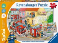 Ravensburger Kis felfedezők: Tűzoltó Mentőakció 2 x 12 darabos tiptoi Oktató Puzzle