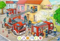Ravensburger Kis felfedezők: Tűzoltó Mentőakció 2 x 12 darabos tiptoi Oktató Puzzle