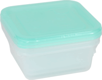 Flair Freezy Műanyag négyzetes ételtároló készlet 1,2L (3 db) - Smaragdzöld