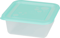 Flair Freezy Műanyag négyzetes ételtároló készlet 1,2L (3 db) - Smaragdzöld