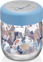 Iris HN-1445 Valletta Üveg Fűszertartó 425ml - Rózsaszín / Kék