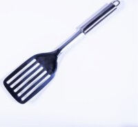 TOO KT-466 Fém konyhai spatula résekkel 33 cm - Fekete