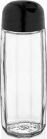 Iris C-00442 Round Polygon Üveg ételtároló edény 1,6L - Fekete / elefántcsont