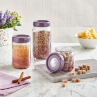 Iris C-00428 Rainbow Üveg ételtároló edény 1,0L - Lila