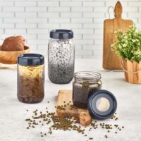 Iris C-00427 Rainbow Üveg ételtároló edény 1.0L - Indigókék