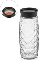 Iris C-00396 Visible Crystal Üveg ételtároló edény 1,6L - Fekete / Elefántcsont