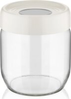 Iris C-00114 Ring Üveg ételtároló edény 0,42L - Fekete / Elefántcsont / Szürke