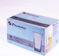 Pasabahce Carre Long Drink 305ml Koktélos üveg pohár szett 6 darabos