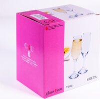 Pasabahce Glass 4 YOU Greta Champagne 210ml Pezsgős üveg pohár szett 6 darabos