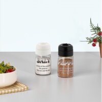 Iris C-00382 Motto Salt&Pepper Üveg Fűszerszóró 2x100ml - Fekete / elefántcsont