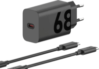 Motorola Moto Etron Type-C Hálózati Gyorstöltő Adapter 68W - Fekete