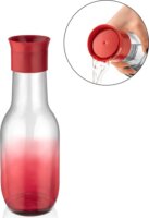 Iris C-00477 Rainbow Üveg Kulacs 1000ml - Átlátszó piros