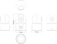 Xiaomi C500 Smart Wifi 2K UltraHD 360° forgatható Okos IP Kamera - Fehér