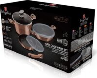 Berlinger Haus BH/7051 Edénykészlet levehető nyéllel - Rosegold (6 részes)