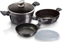 Berlinger Haus BH/6905 Alumínium Edénykészlet - Fekete / Ezüst (6 részes)