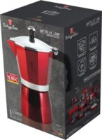 Berlinger Haus BH/8544NO-18 3 személyes Kotyogós kávéfőző - Metál burdundi vörös