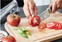 Tefal Ever Sharp Konyhakés élezővel tokban 16,5cm - Fekete