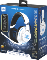 JBL Quantum 910P Console Wireless Bluetooth Fejhallgató Headset - Fehér/Kék