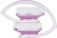 PowerLocus P2 Gyerek Bluetooth Fejhallgató Headset - Rózsaszín/Fehér