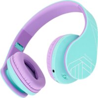 PowerLocus P2 Gyerek Bluetooth Fejhallgató Headset - Kék/Lila
