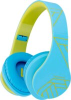 PowerLocus P2 Gyerek Bluetooth Fejhallgató Headset - Kék/Zöld