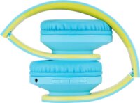 PowerLocus P2 Gyerek Bluetooth Fejhallgató Headset - Kék/Zöld
