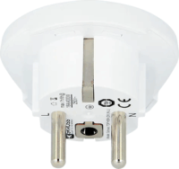 Skross 1.500217-E India/Izrael/Dánia --> EU Utazó Adapter - Fehér