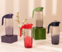 Iris C-00401 Rainbow Üveg kancsó 1,6L - Indigókék / átlátszó