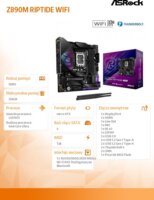 AsRock Z890M RIPTIDE WIFI DDR5 Intel s1851 mATX Alaplap
