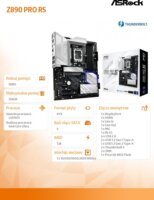 AsRock Z890 PRO RS DDR5 Intel s1851 ATX Alaplap