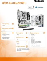 AsRock Z890 STEEL LEGEND WIFI DDR5 Intel s1851 ATX Alaplap