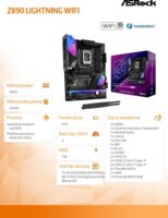 AsRock Z890 LIGHTNING WIFI DDR5 Intel s1851 ATX Alaplap