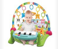 Huanger HE0603 Oktató Játszószőnyeg zongorával - Zöld