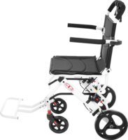 Antar AT52316 Összecsukható Kerekesszék Állítható lábtartóval Max 100kg - Fekete