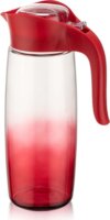 Iris C-00400 Rainbow Üveg kancsó 1,6L - Piros / átlátszó