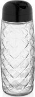 Iris C-00441 Round Crystal Üveg ételtároló edény 1,6L - Fekete / elefántcsont