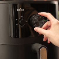 Braun HF3000 MultiFry 3 AirFryer Forrólevegős sütő 4,3L 1500 Watt - Fekete