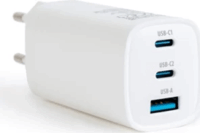 Delight 55060 USB-A / 2x USB-C Hálózati gyorstöltő Adapter 65W - Fehér