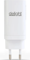 Delight 55060 USB-A / 2x USB-C Hálózati gyorstöltő Adapter 65W - Fehér