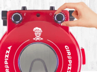 Beper P101CUD301 Elektromos pizzasütő Ø 31cm 1200W - Piros