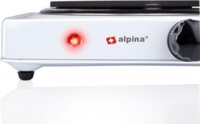 Alpina 26525 Hordozható 1 zónás Elektromos Főzőlap 1000W - Fehér