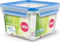 Emsa CLIP & CLOSE Műanyag ételtároló 1,75L - Kék / átlátszó