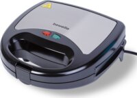 Bewello BW1024 3in1 Szendvicssütő gofrisütő és grill 800W - Fekete / Szürke