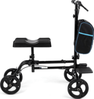 Timago Knee Walker 4 kerekű térdtámaszos Rollátor Max 136kg - Fekete