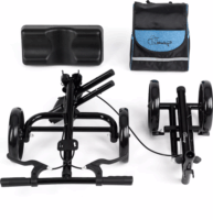 Timago Knee Walker 4 kerekű térdtámaszos Rollátor Max 136kg - Fekete